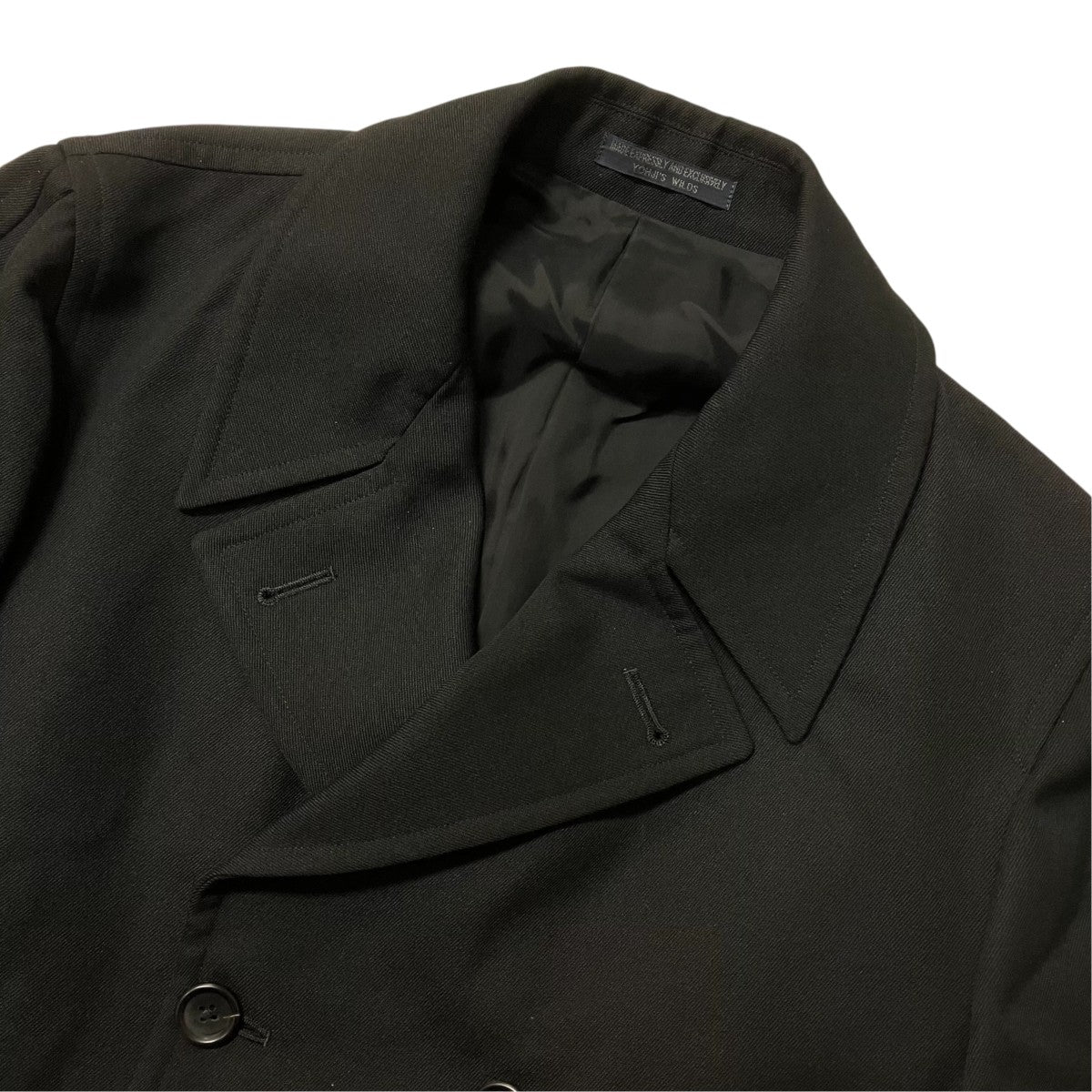 REGULATION Yohji Yamamoto 21AWREGULATION MEN ARMY GABARDINE 8BUTTON DOUBLE BREASTED COATウールギャバジンダブルコートHX C02 141 古着・中古-3枚目のアイテム画像