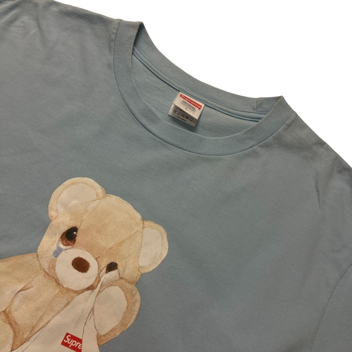 25SSBEAR TEE POWDER BLUEプリントシTャツ