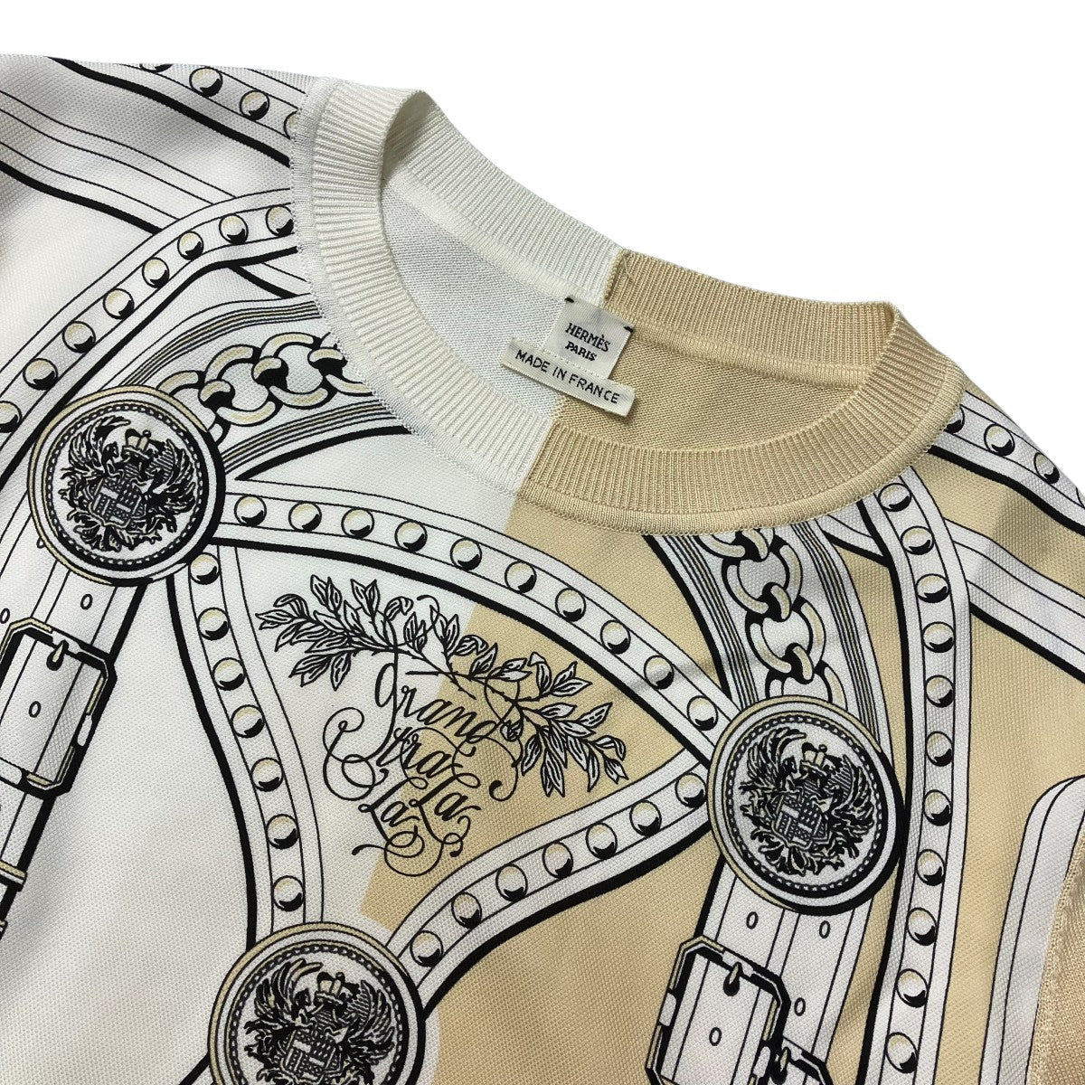 HERMES グラン・トゥラララクルーネックニット 古着・中古-3枚目のアイテム画像