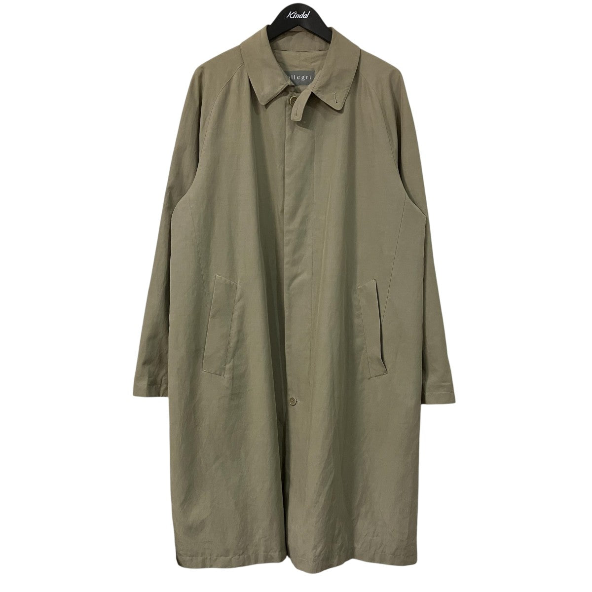 allegri MADE IN ITALYステンカラーコート 古着・中古-1枚目のアイテム画像