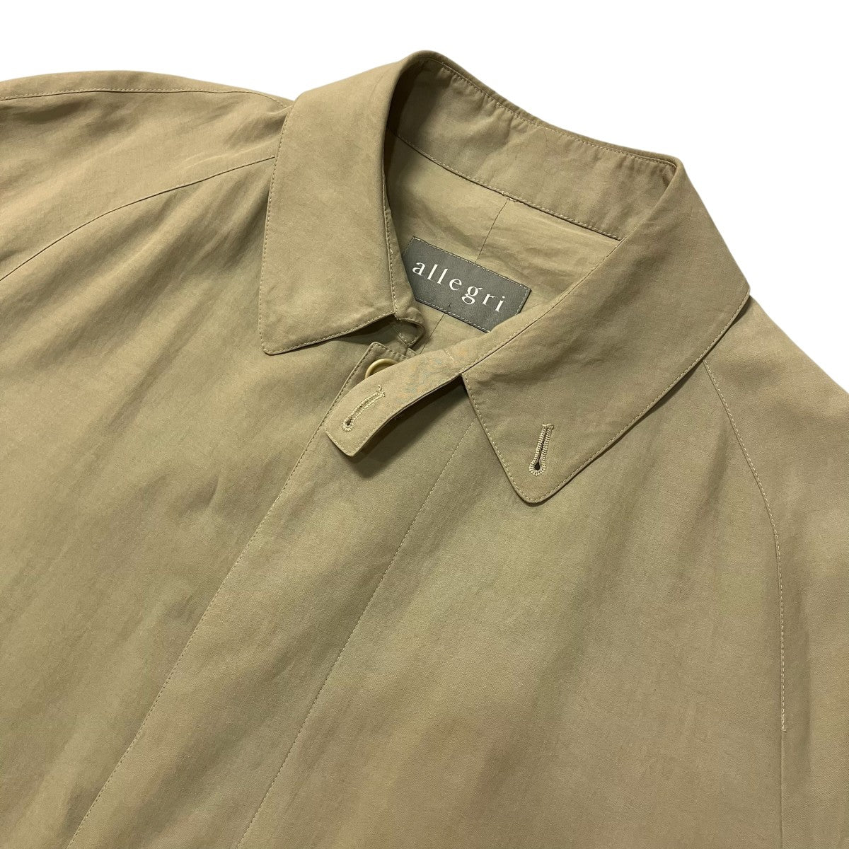 allegri MADE IN ITALYステンカラーコート 古着・中古-3枚目のアイテム画像