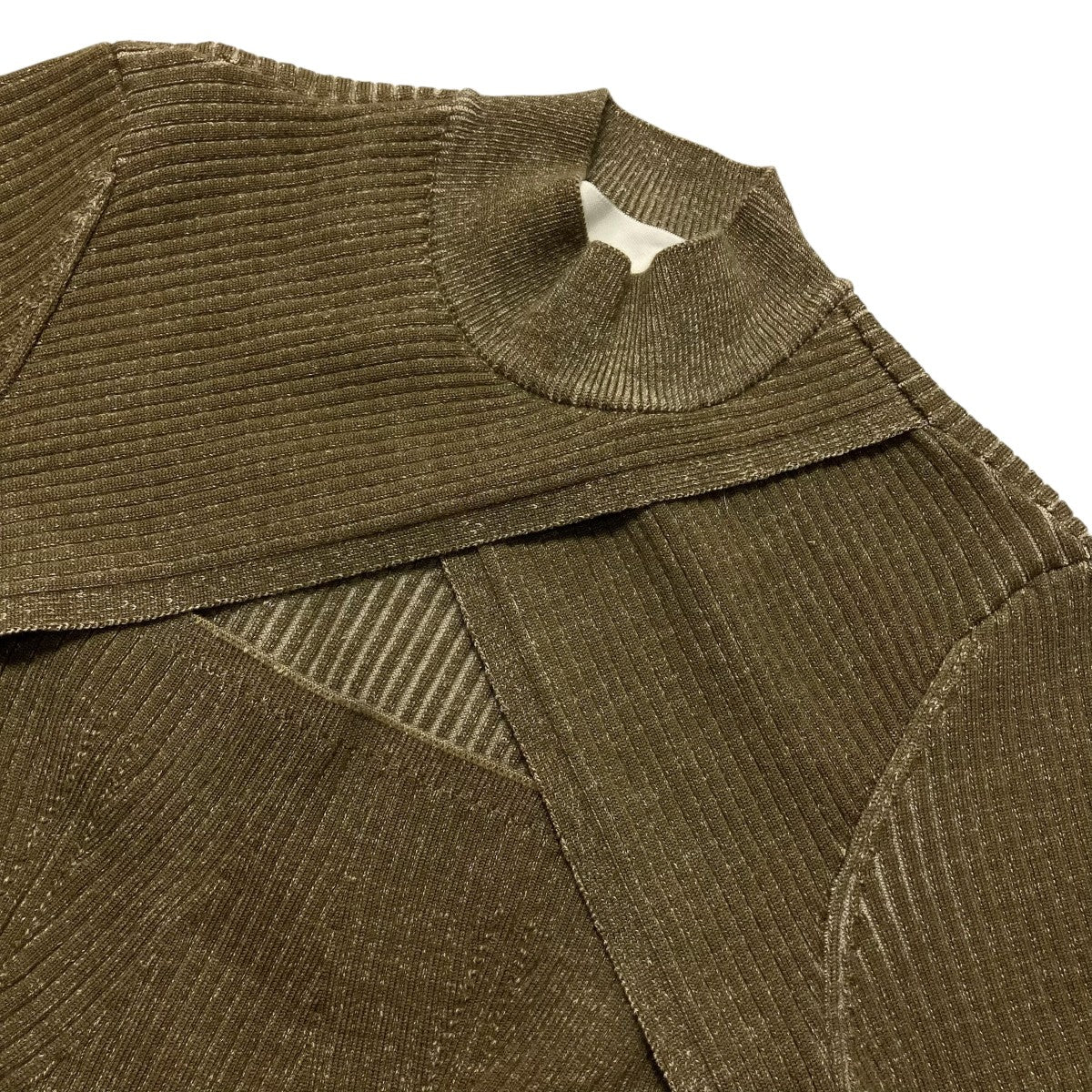 3．1 phillip lim RIBBED CROSS OVER MIDI DRESSニットワンピースF221 7617BCL 古着・中古-3枚目のアイテム画像