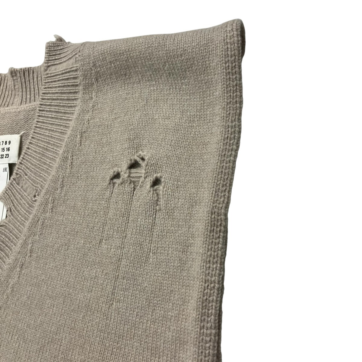 20AWVネックダメージニットベストS51TH0072