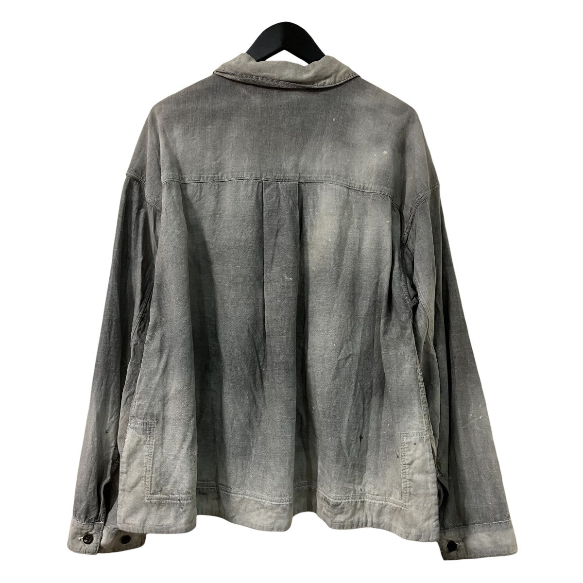 ANCELLM CHAMBRAY SHIRT JACKETダメージ加工シャンブレーシャツANC-SH52 古着・中古-2枚目のアイテム画像