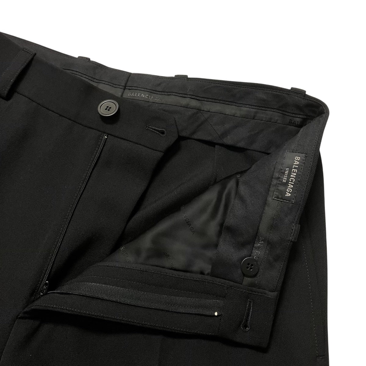 BALENCIAGA 23AWテーラードダブルフロントパンツスラックス768814 古着・中古-3枚目のアイテム画像