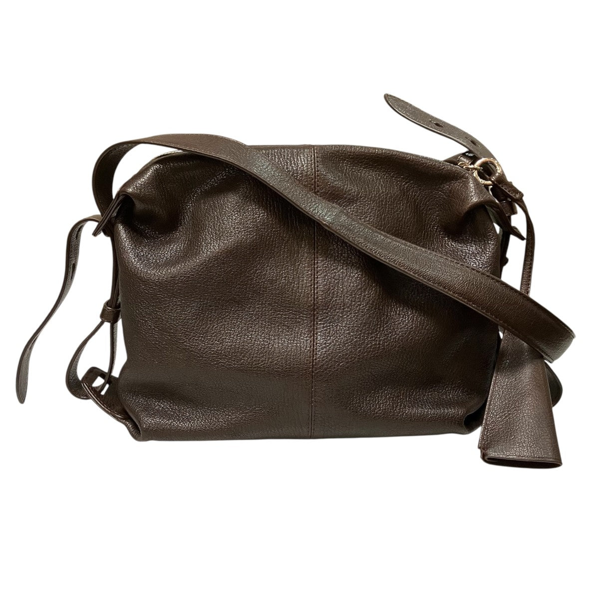 FOLDED PURSEゴートレザーショルダーバッグBG288 LL190