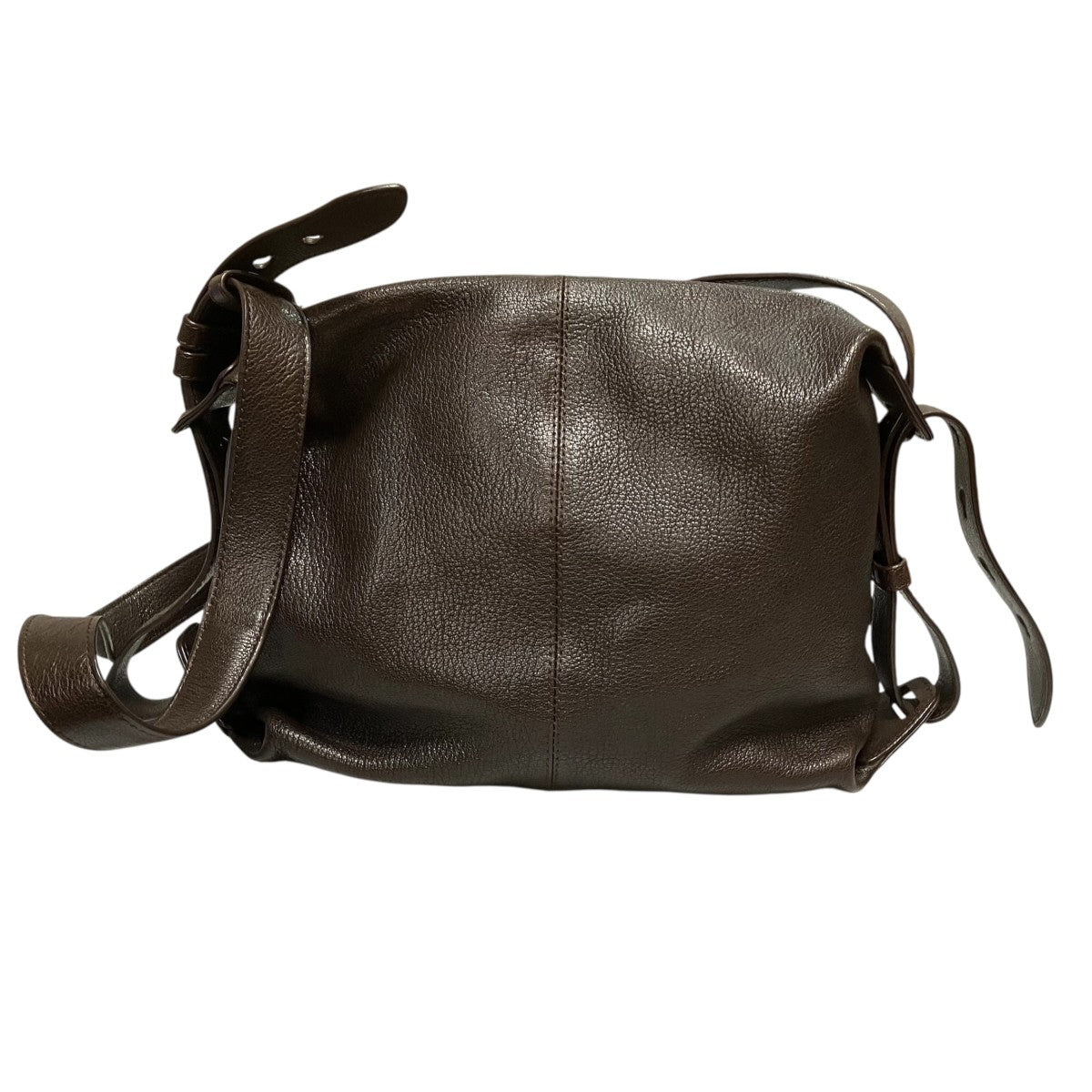 FOLDED PURSEゴートレザーショルダーバッグBG288 LL190