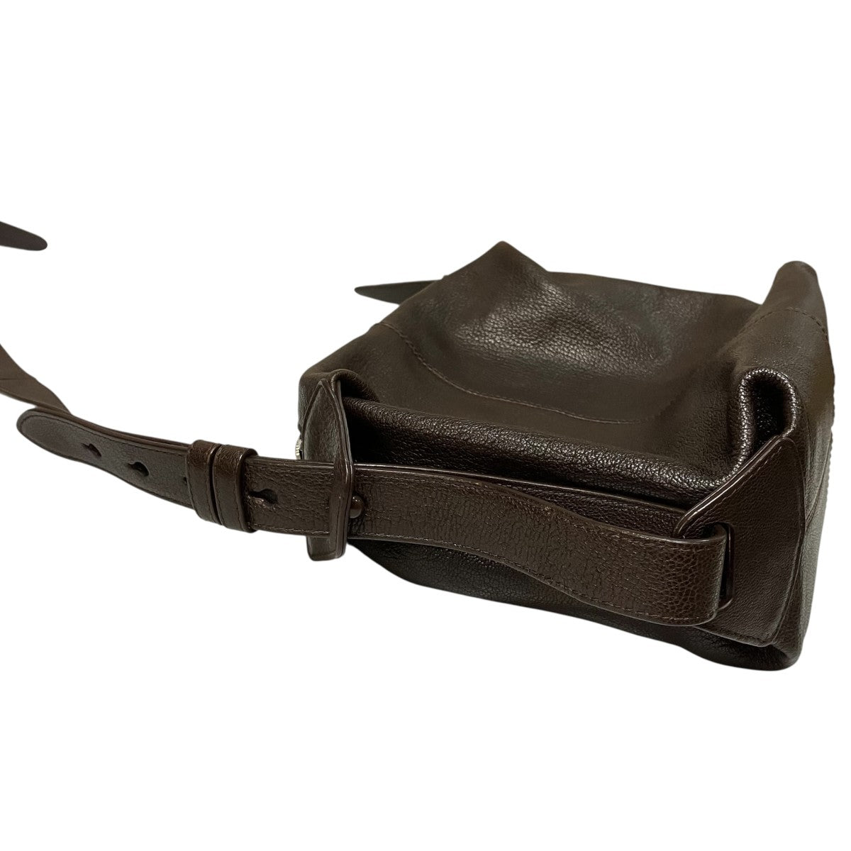 FOLDED PURSEゴートレザーショルダーバッグBG288 LL190