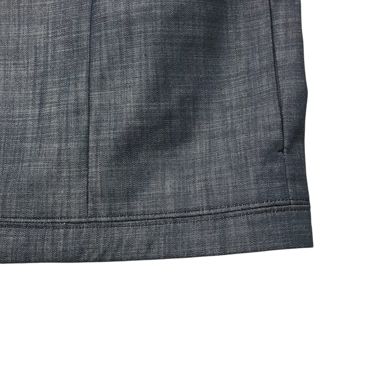 SQUERE DENIM JACKETノーカラージャケット664 5 JK TO
