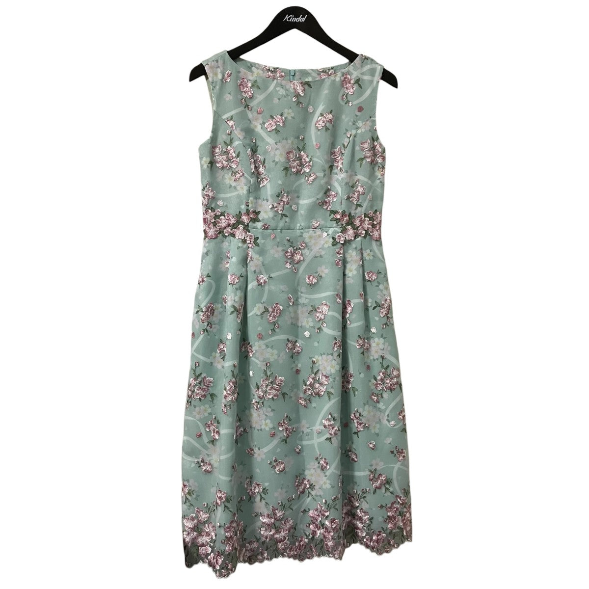 CHERRY BLOSSOM DRESSフラワーモチーフノースリーブワンピース