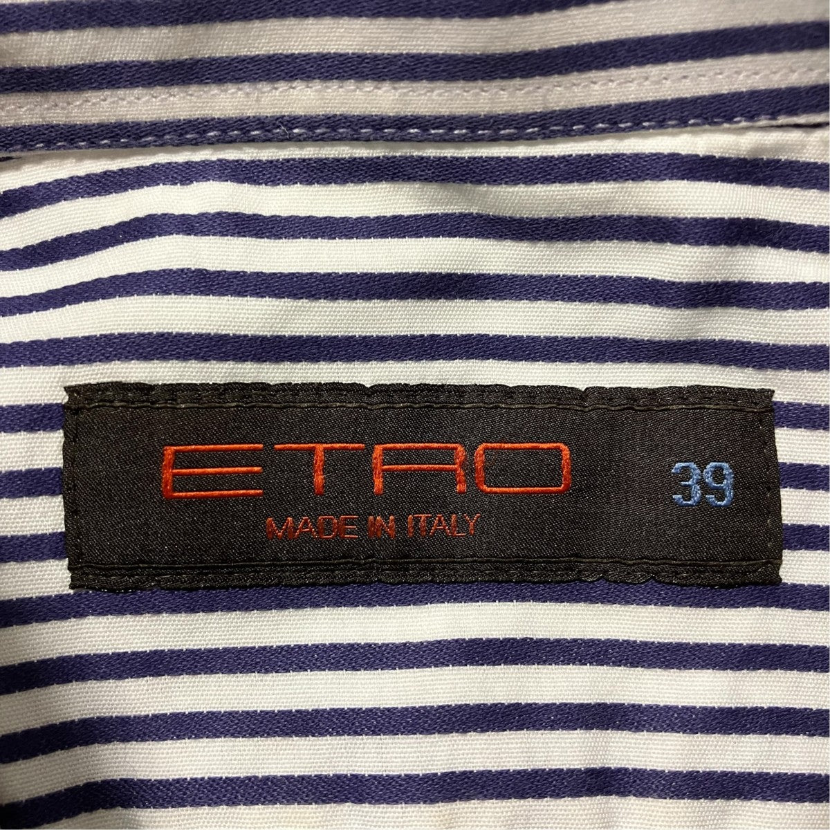 イタリア製ストライプシャツ081-11686-1333