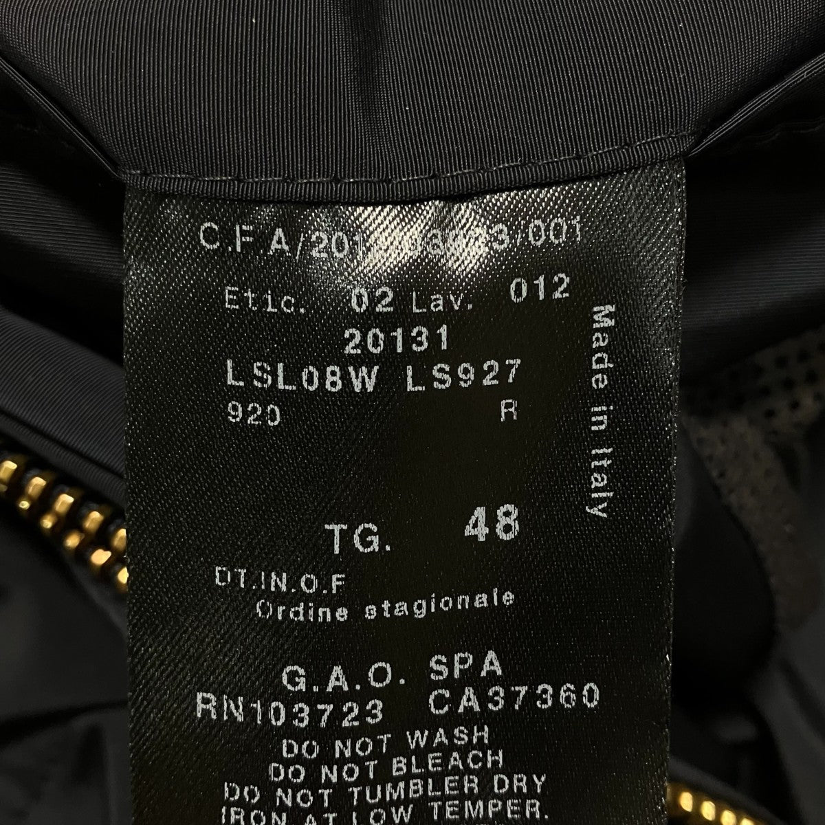 GIORGIO ARMANI フーデッドコートLSL08W LS927 古着・中古-8枚目のアイテム画像