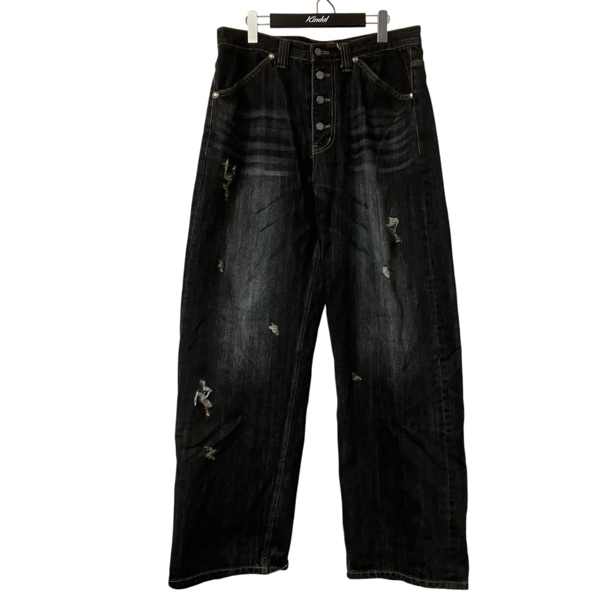 BURN DOWN DENIM PANTSペイントダメージ加工デニムパンツTC25PT0701