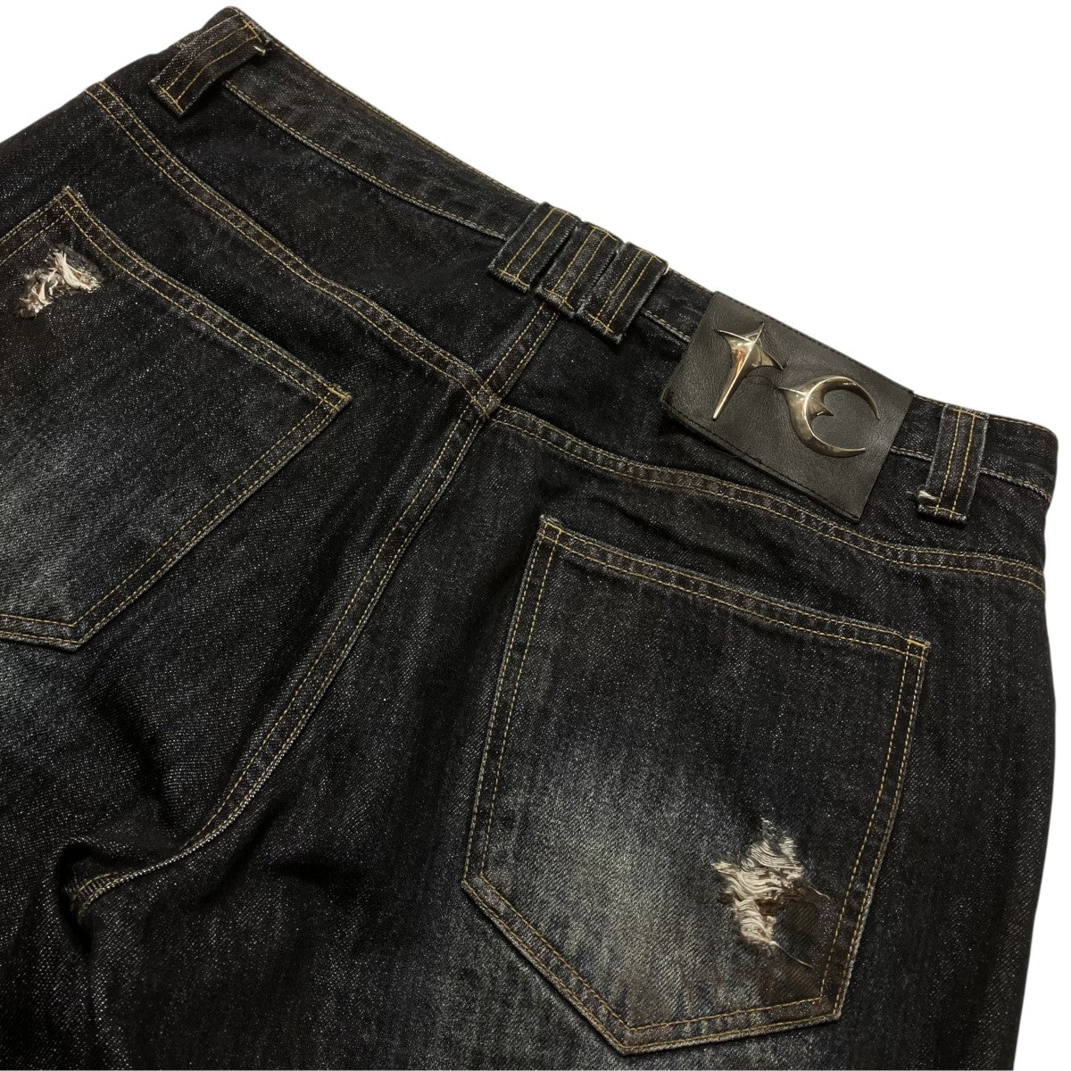 BURN DOWN DENIM PANTSペイントダメージ加工デニムパンツTC25PT0701