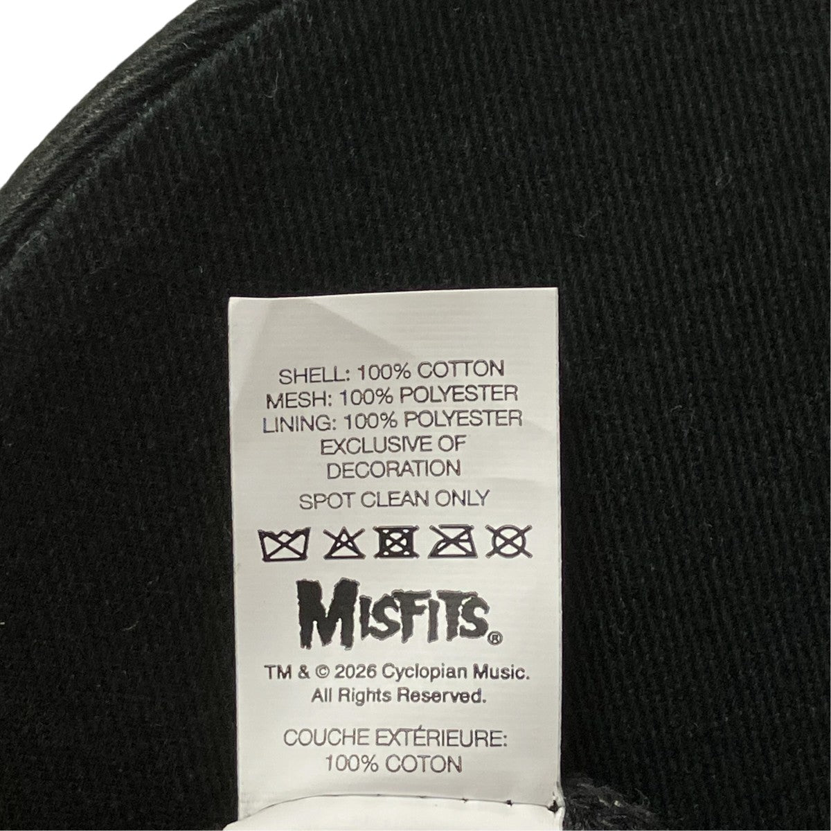 The Misfits Mesh Back 6-Panelスカルモチーフキャップ