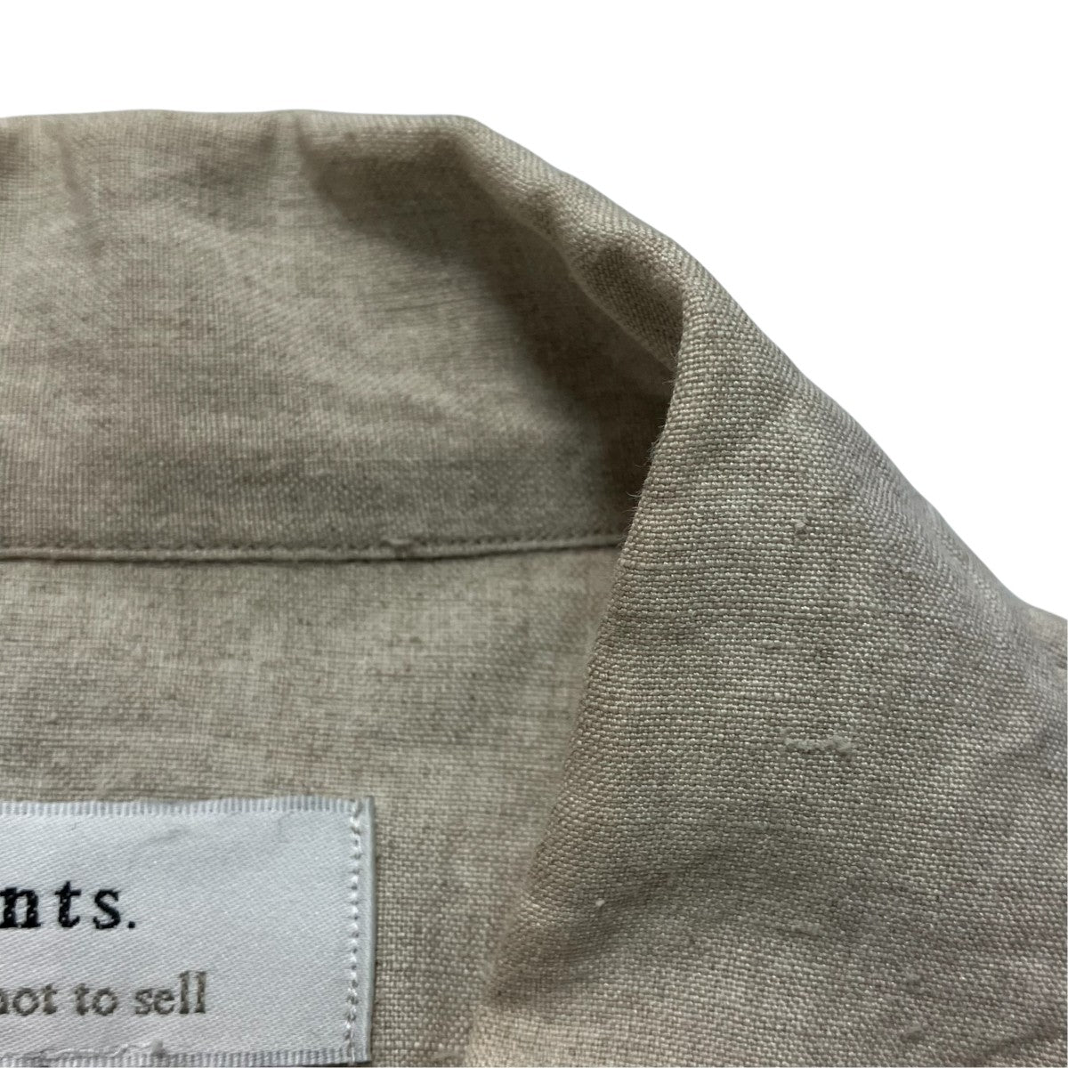 ENTS 23SSリネンシャツentsSS23-SH03 古着・中古-6枚目のアイテム画像