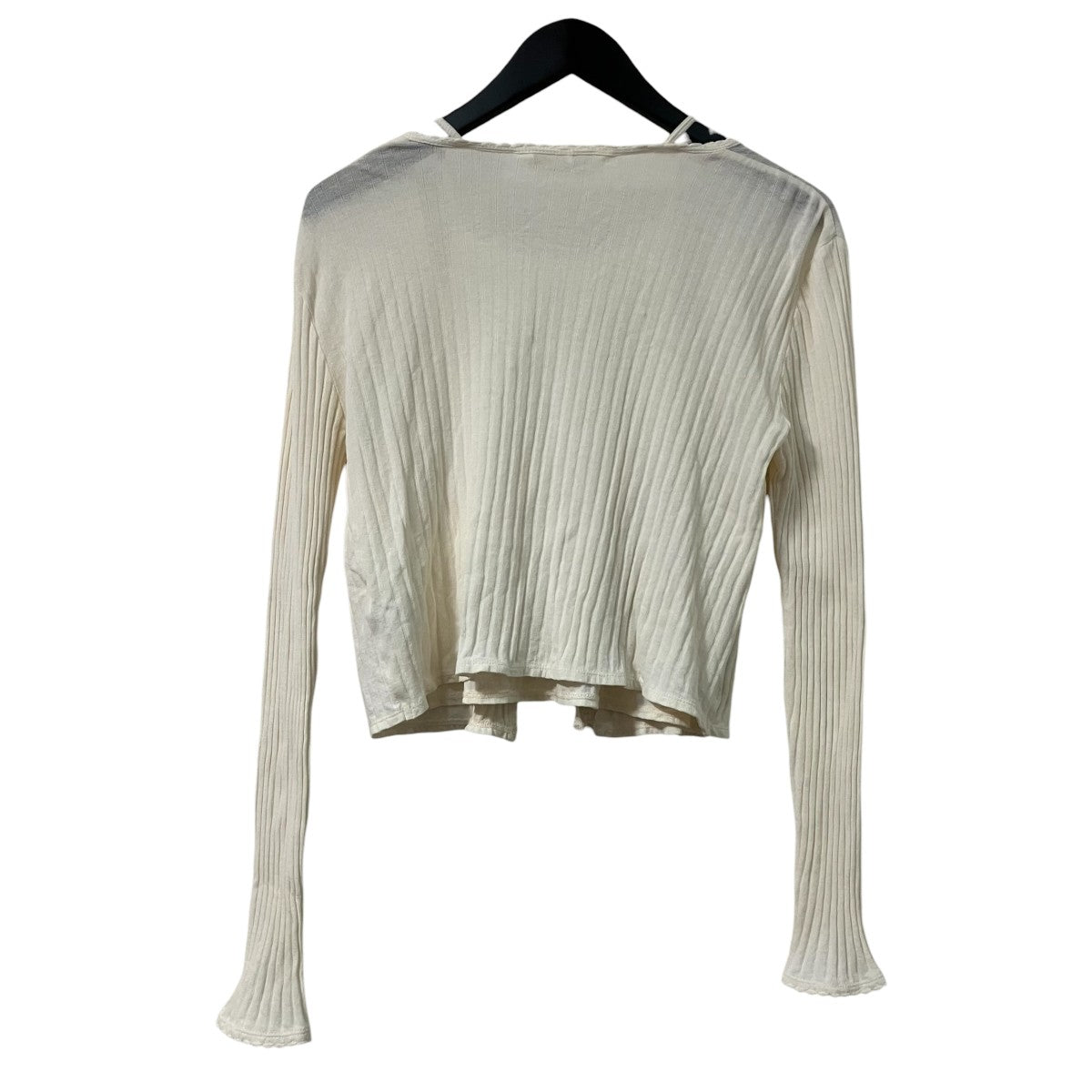 sheer rib jersey cardigan topアンサンブル風トップス1425312001