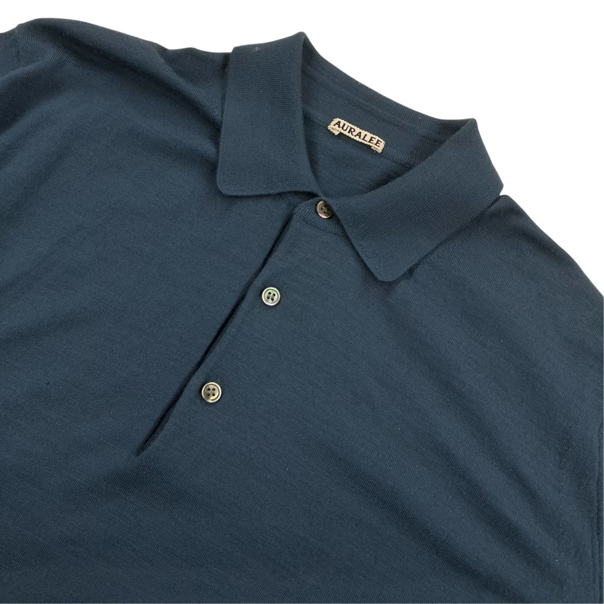 WOOL CASHMERE HIGH GAUGE KNIT POLOニットポロシャツA7AP02HG