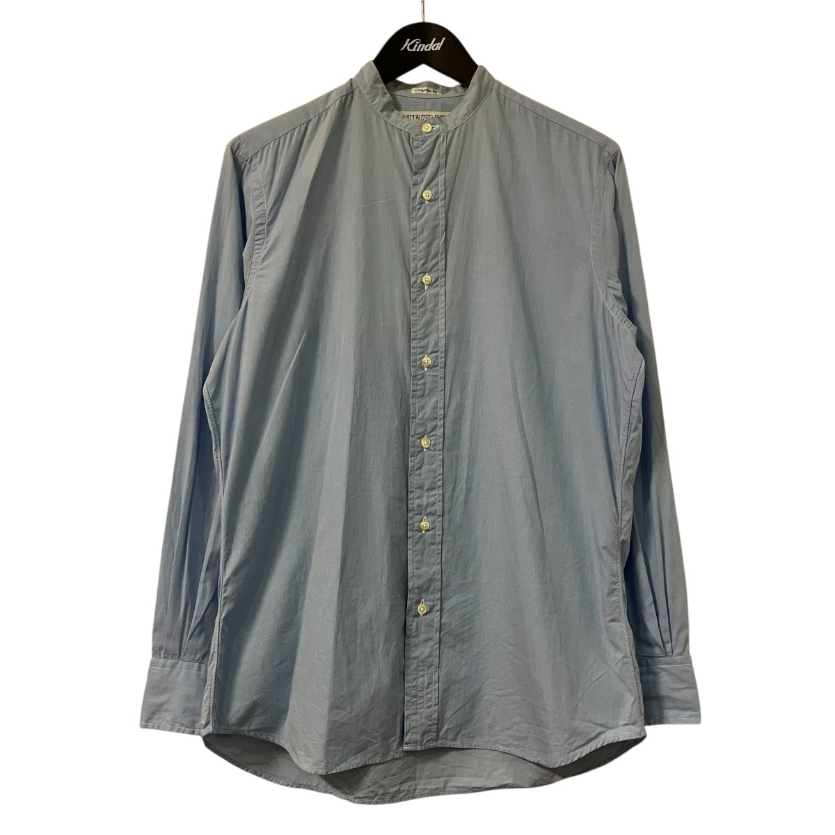 INDIVIDUALIZED SHIRTS バンドカラーシャツ 古着・中古-1枚目のアイテム画像