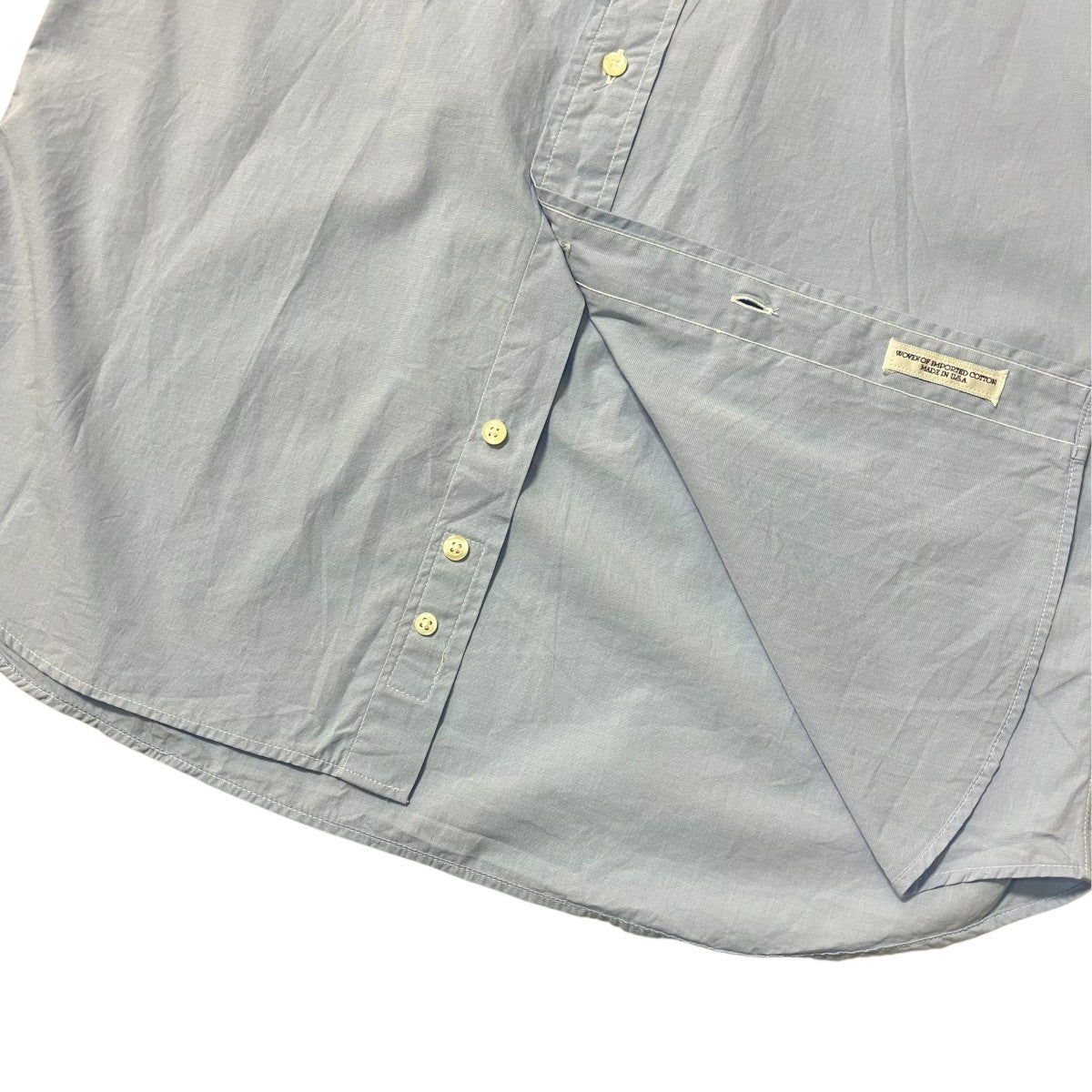 INDIVIDUALIZED SHIRTS バンドカラーシャツ 古着・中古-5枚目のアイテム画像