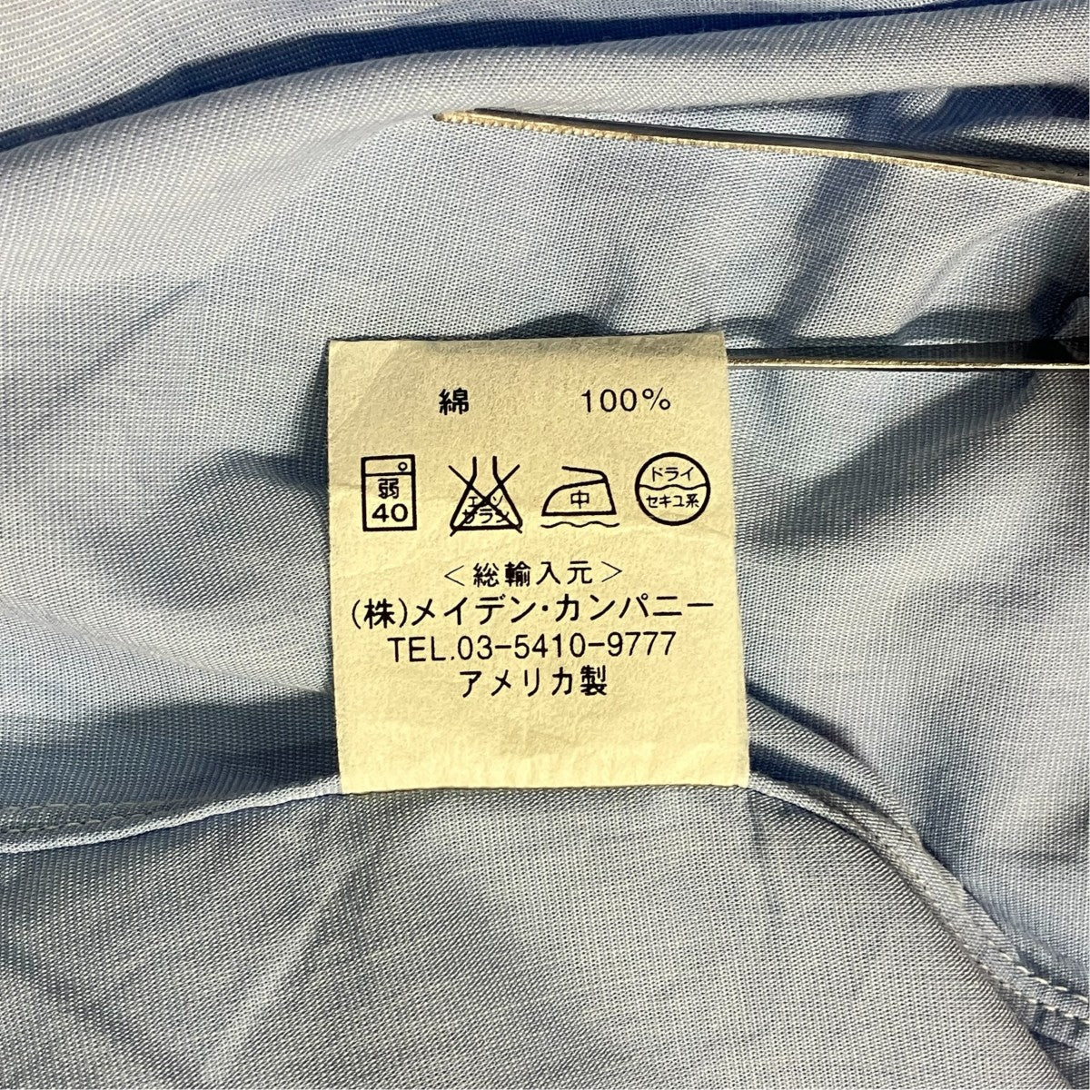 INDIVIDUALIZED SHIRTS バンドカラーシャツ 古着・中古-7枚目のアイテム画像