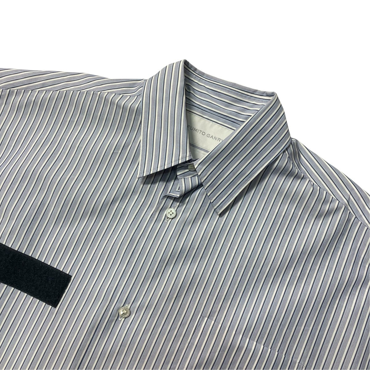 FUMITO GANRYU Mods Shirt ウエストドローコードストライプオーバーサイズシャツ FU5-SH-05 古着・中古-3枚目のアイテム画像