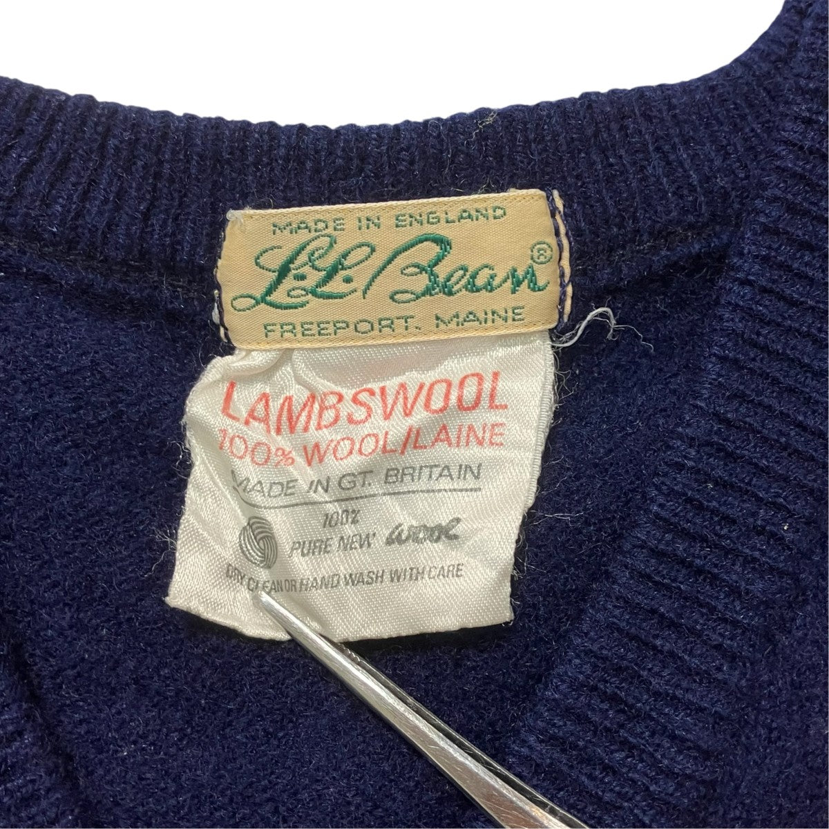 ~70s イングランド製ウールニットベスト