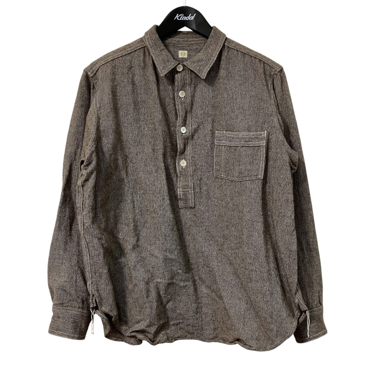 WORK SHIRT P OウールコットンプルオーバーシャツLOT 103