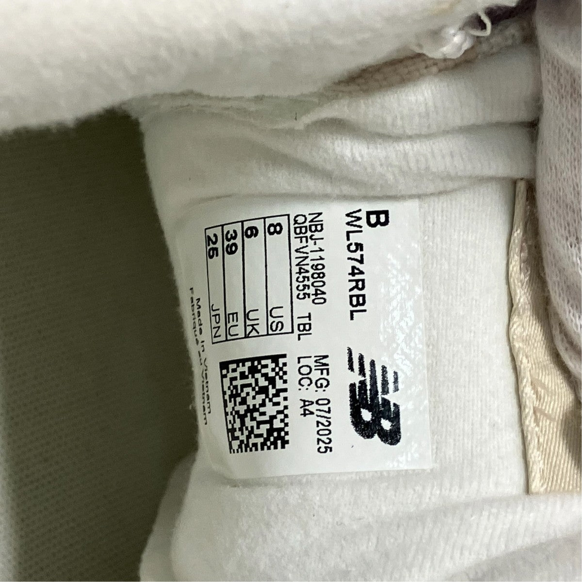 NEW BALANCE ローカットスニーカーWL574RBL 古着・中古-6枚目のアイテム画像