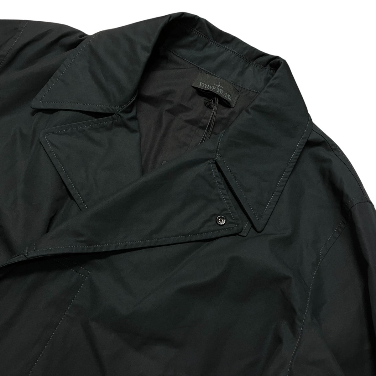 L2S157100004S0F01 Logo-Patch Belted Coatベルト付コート