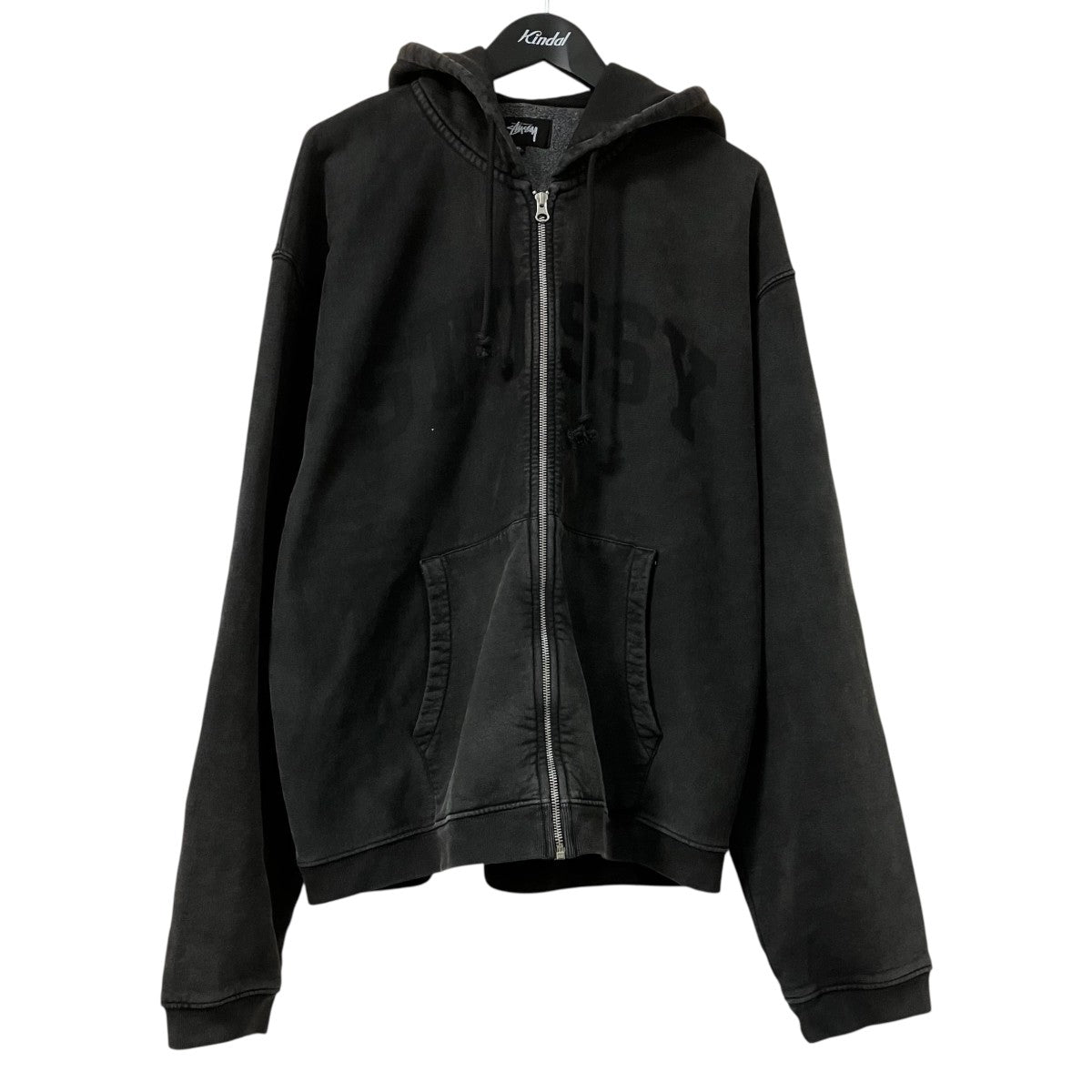 stussy FADED GRAPHIC ZIP HOODIEロゴジップパーカー 古着・中古-1枚目のアイテム画像