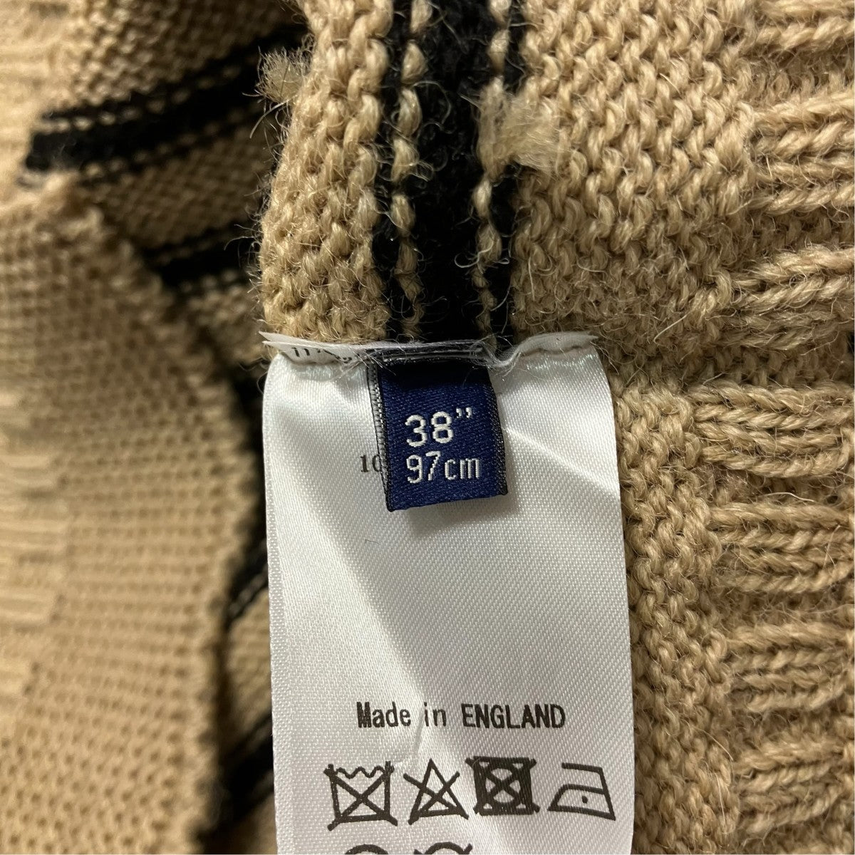 GUERNSEY WOOLLENS ボーダーニット1110221 古着・中古-6枚目のアイテム画像