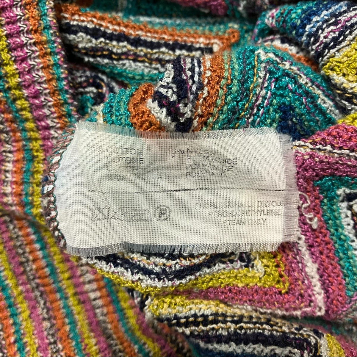 MISSONI Vネックニット 古着・中古-6枚目のアイテム画像