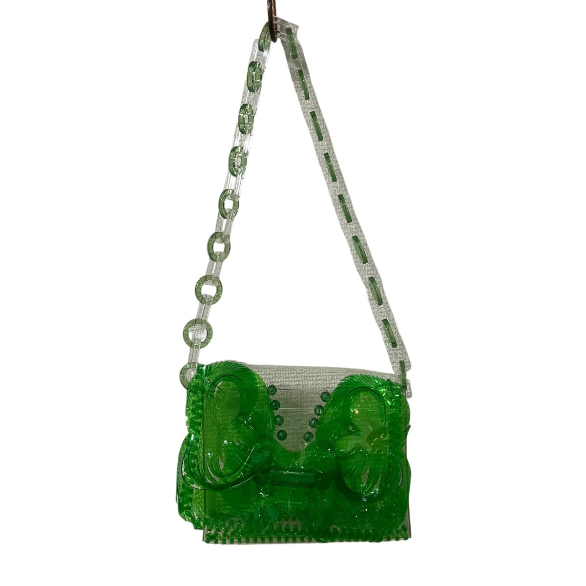 Transparent Sculptural Mini Chain BagショルダーバッグMM7 AC095