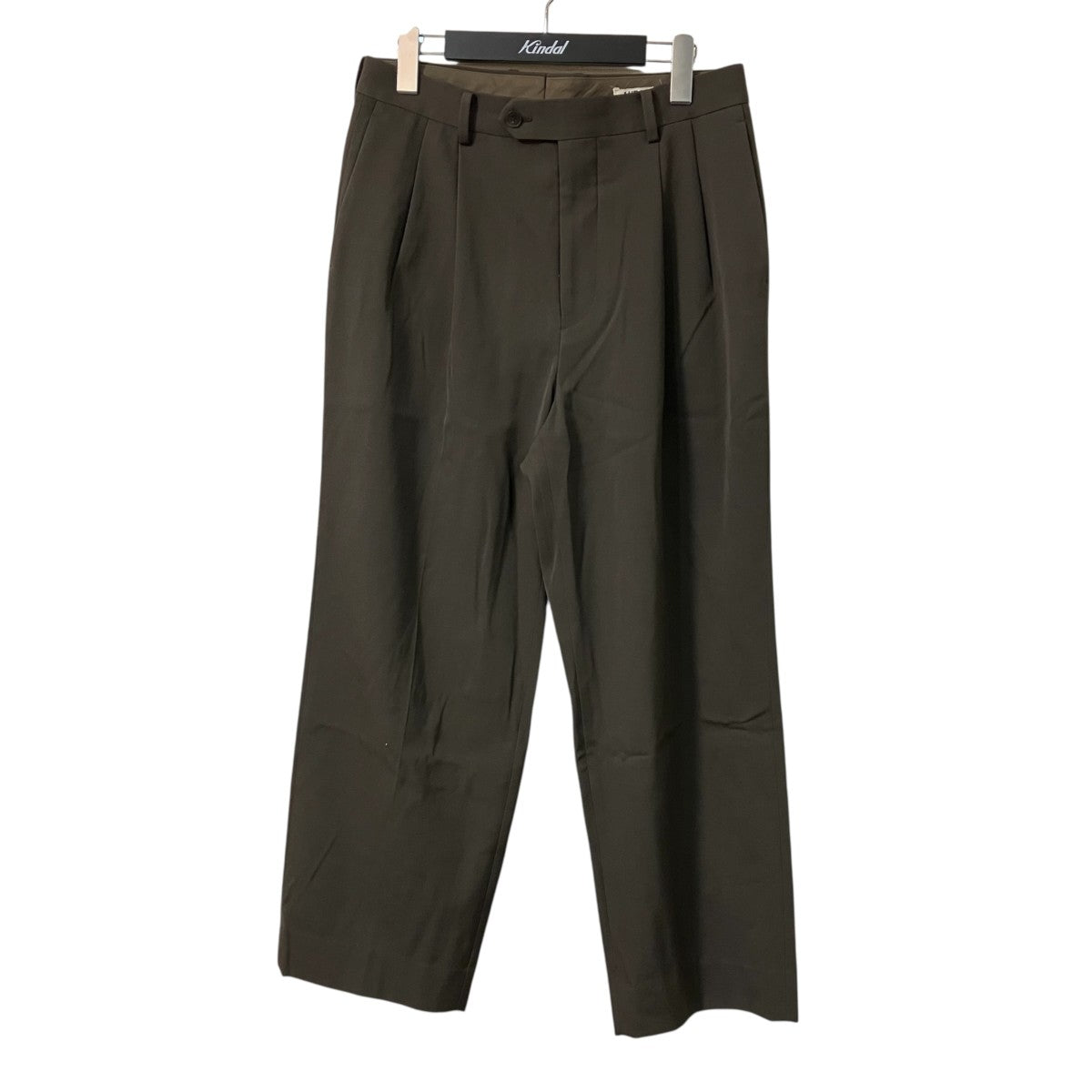 25SSLIGHT WOOL MAX GABARDINE TWOーTUCK SLACKSタックパンツa25sp03mg