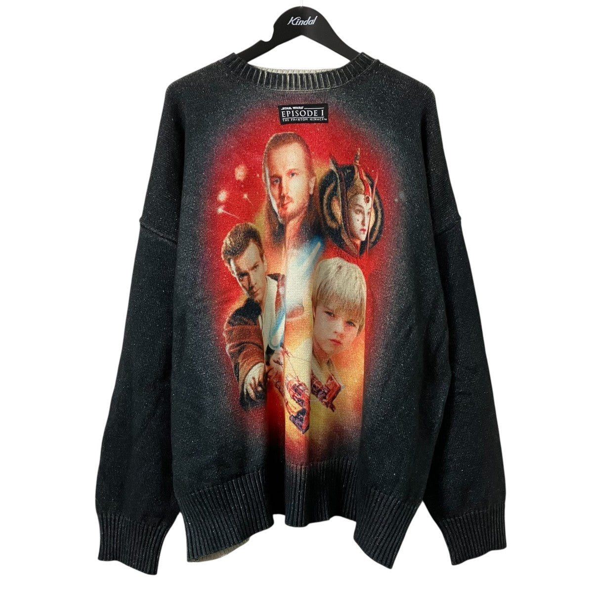 24AWStar Wars Episode I The Phantom Menace Transfer Print Pullover Knitクルーネックニット24fw k 14