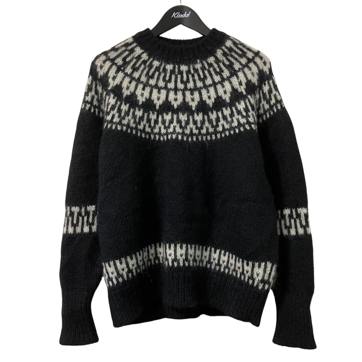 MOHAIR NORDIC CREW NECKクルーネックニットbn 23fw 055