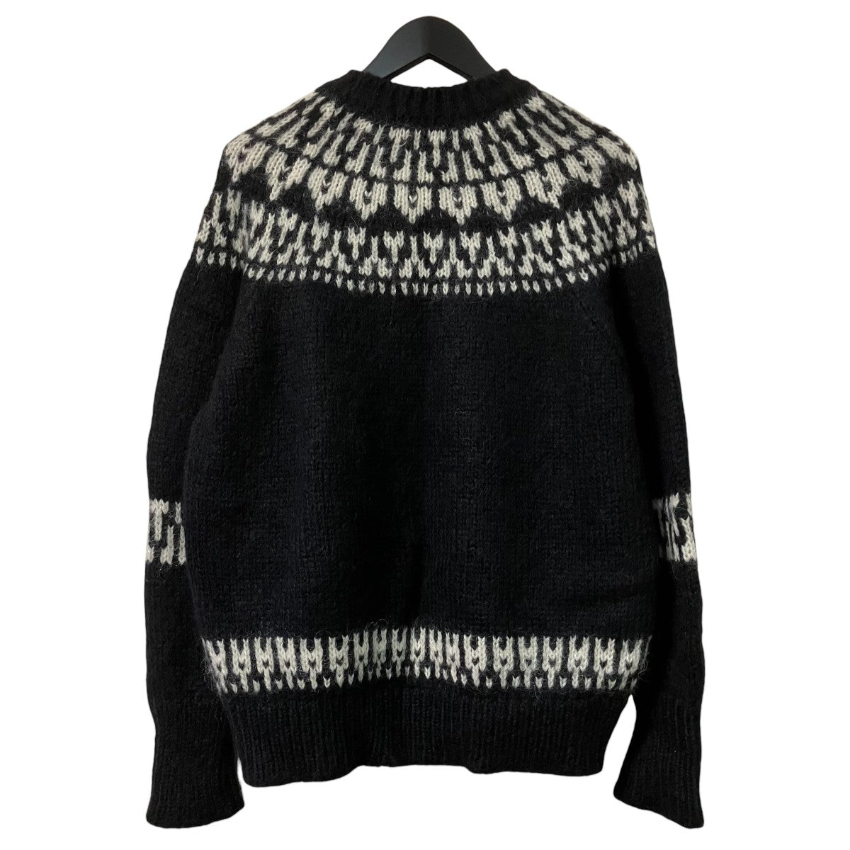 MOHAIR NORDIC CREW NECKクルーネックニットbn 23fw 055
