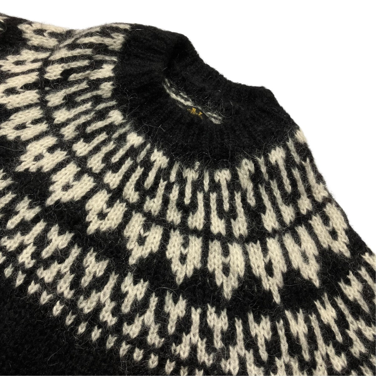 MOHAIR NORDIC CREW NECKクルーネックニットbn 23fw 055