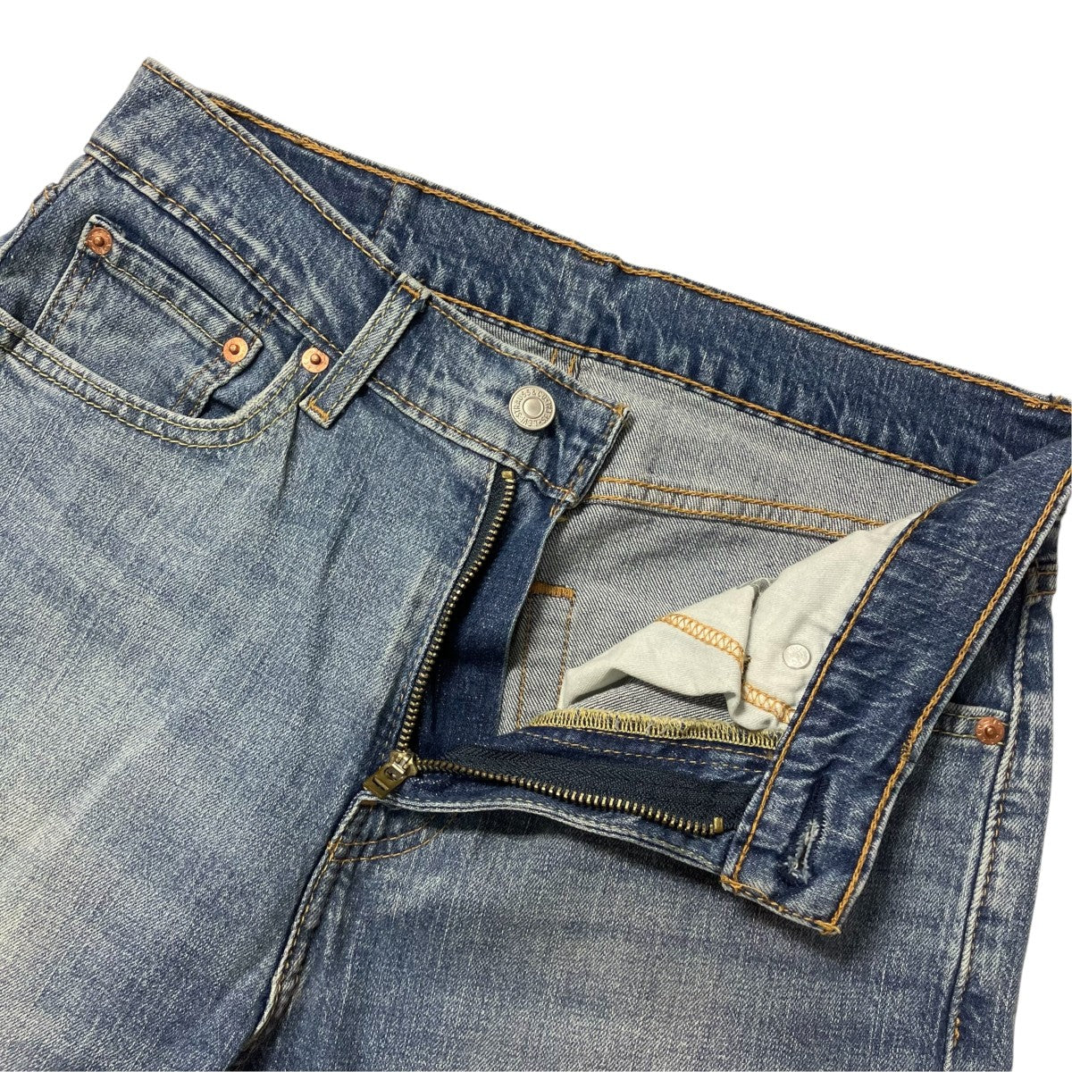 テーパードデニムパンツ505