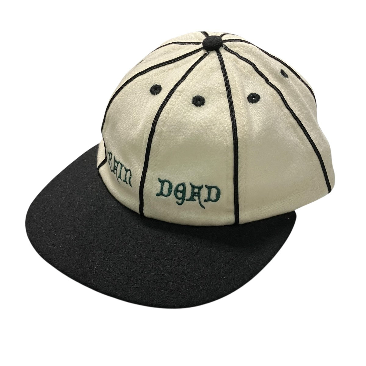 WOOL FLANNEL 8 PANEL HATロゴキャップ