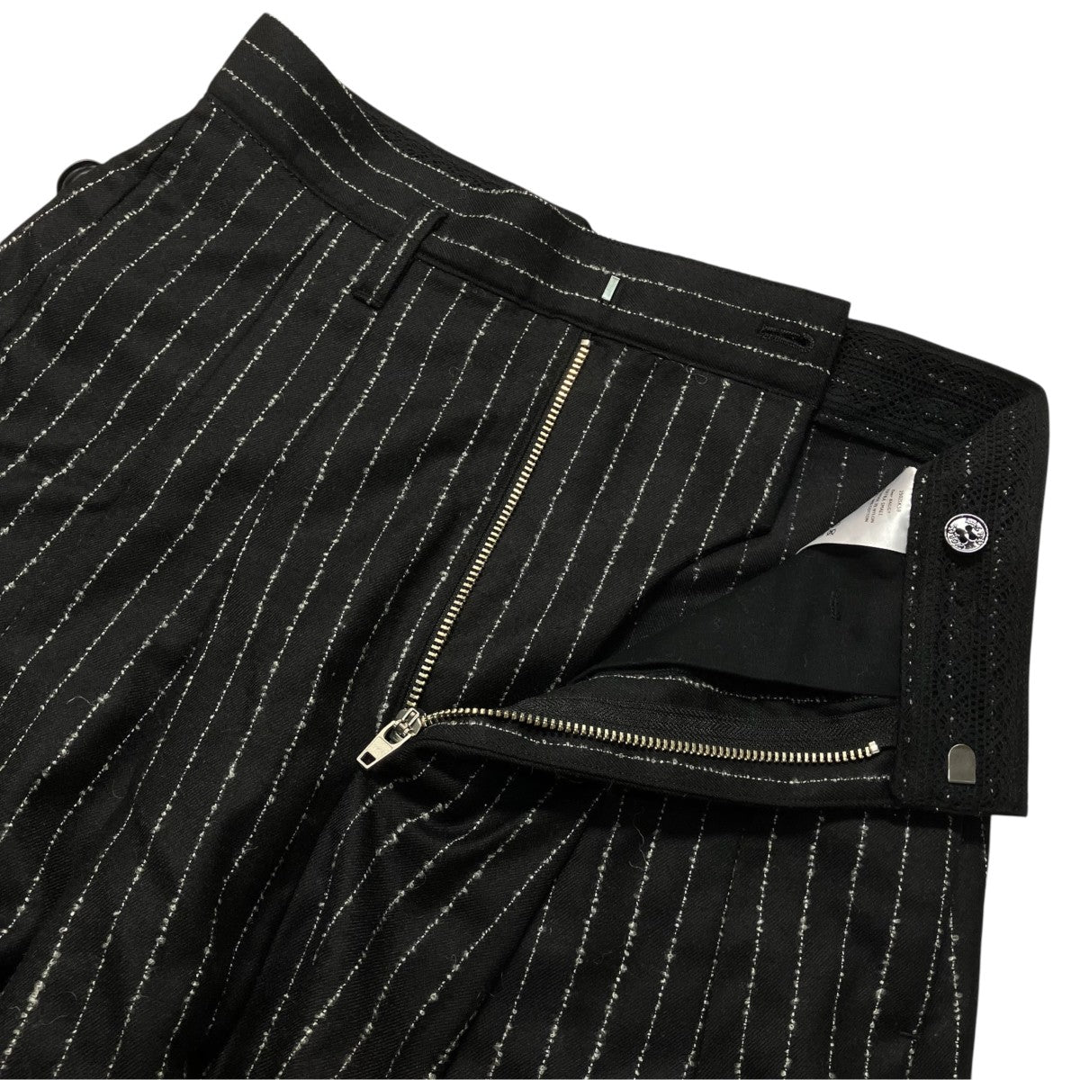 SHINYA KOZUKA Dear BAGGY PIN STRIPEバギーパンツ2502SK58 古着・中古-3枚目のアイテム画像