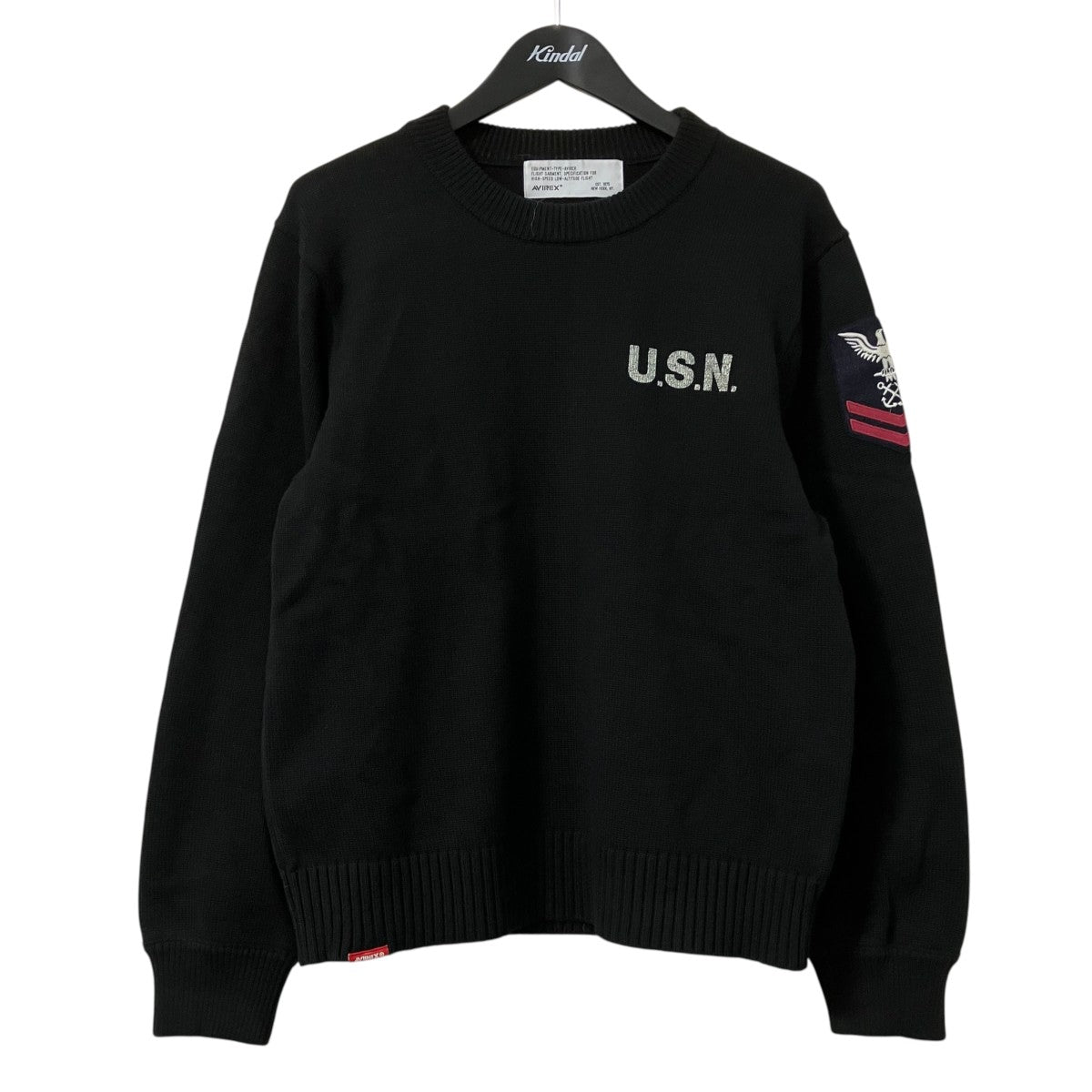 AVIREX AVIREX NAVAL CREW NECK KNITクルーネックニット783-3932006 古着・中古-1枚目のアイテム画像