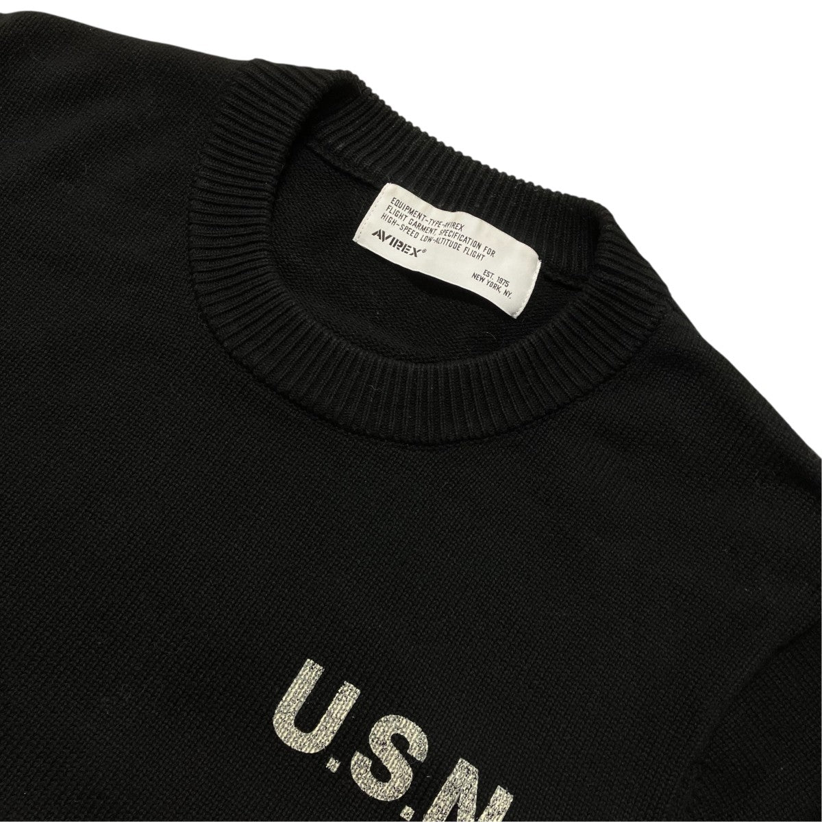 AVIREX AVIREX NAVAL CREW NECK KNITクルーネックニット783-3932006 古着・中古-3枚目のアイテム画像