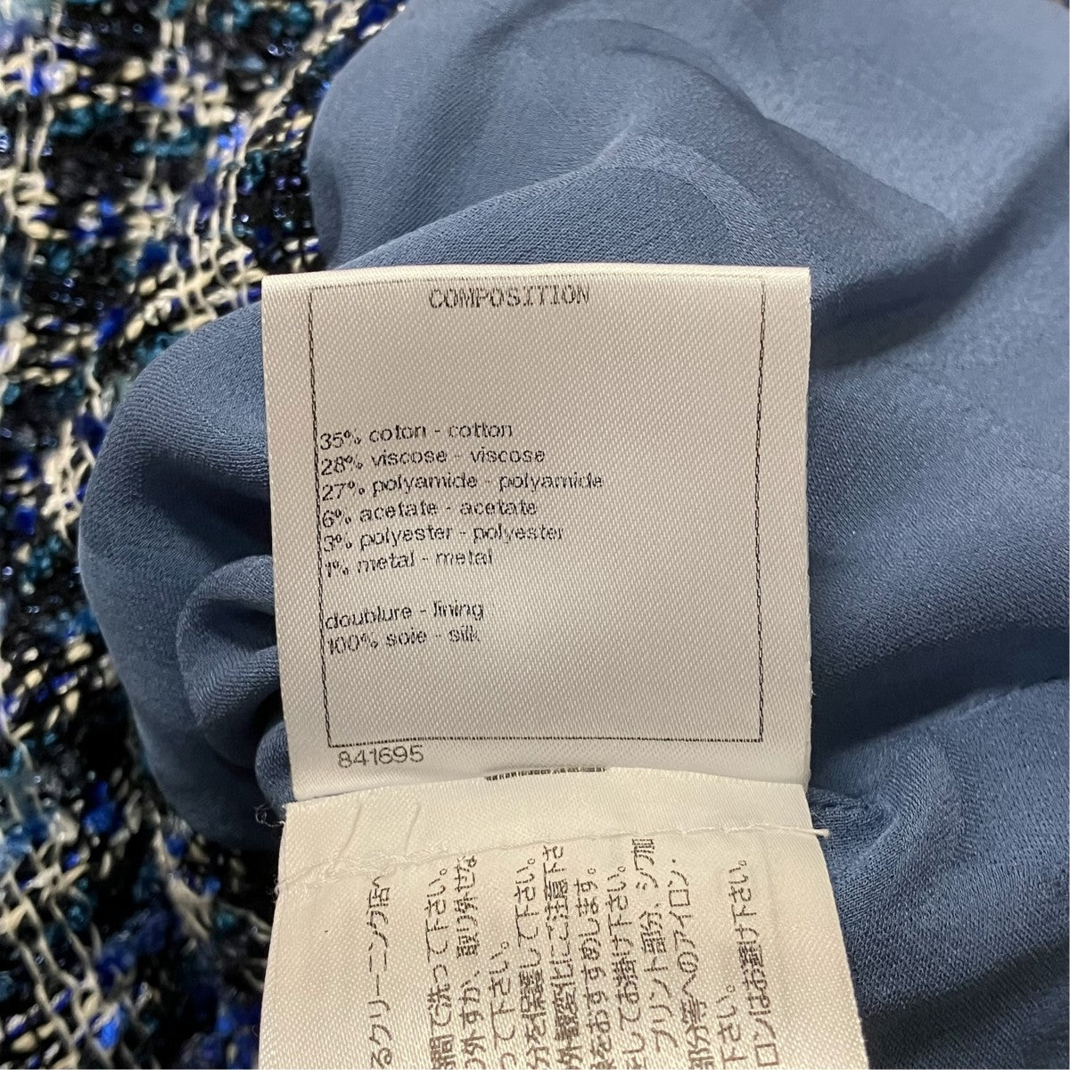 CHANEL ツイードジャケットP63186V48661 古着・中古-7枚目のアイテム画像