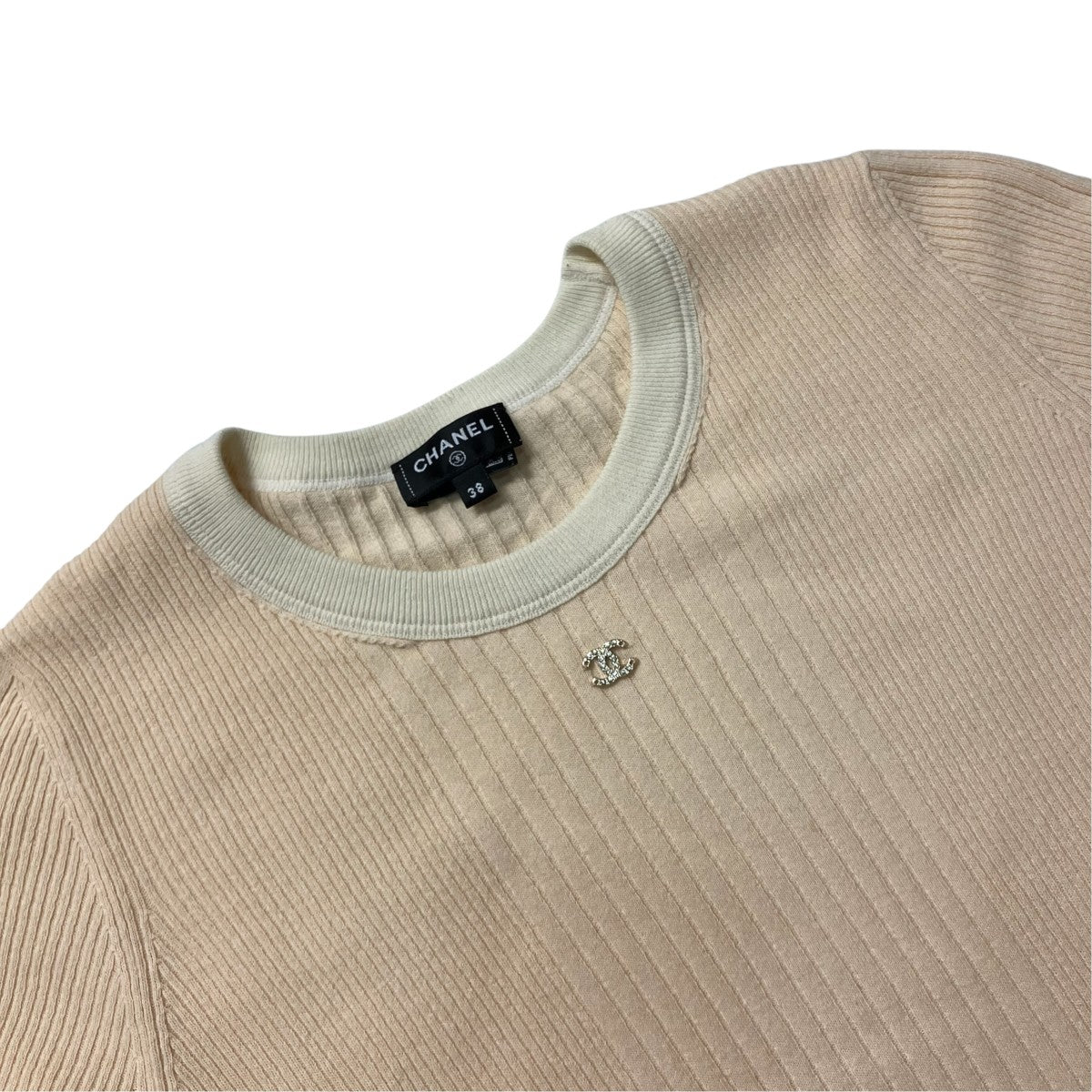 CHANEL 半袖ニットP78617K11469 古着・中古-3枚目のアイテム画像