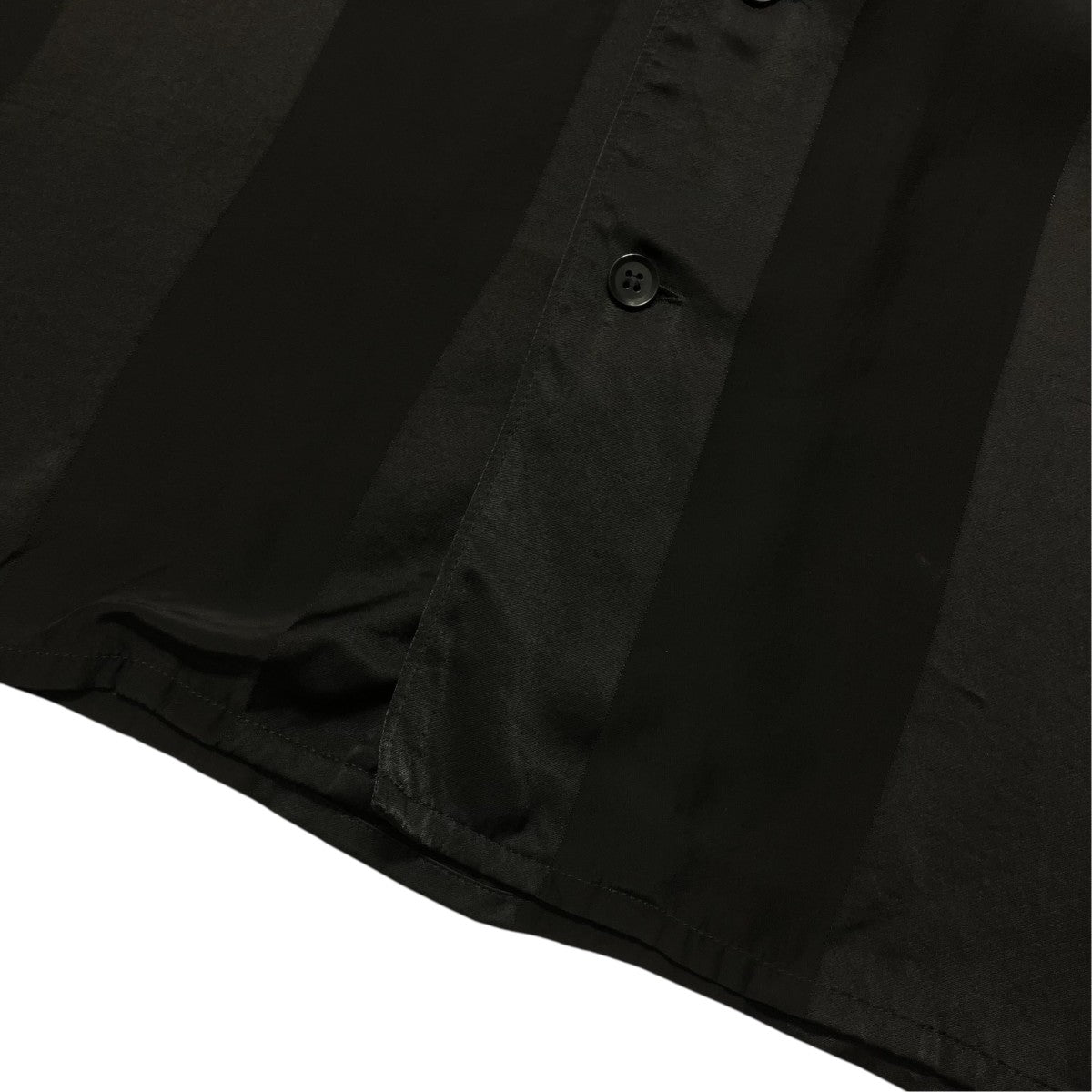 GROUND Y RAYON SATIN PAJAMA TOP WITH SUBTLE STRIPESロングシャツGI-B10-202 古着・中古-5枚目のアイテム画像