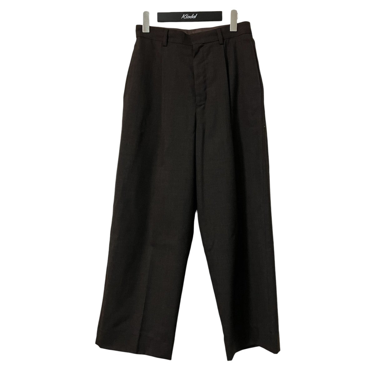 23SSWool tropical wide tapered slacksスラックス152202-122