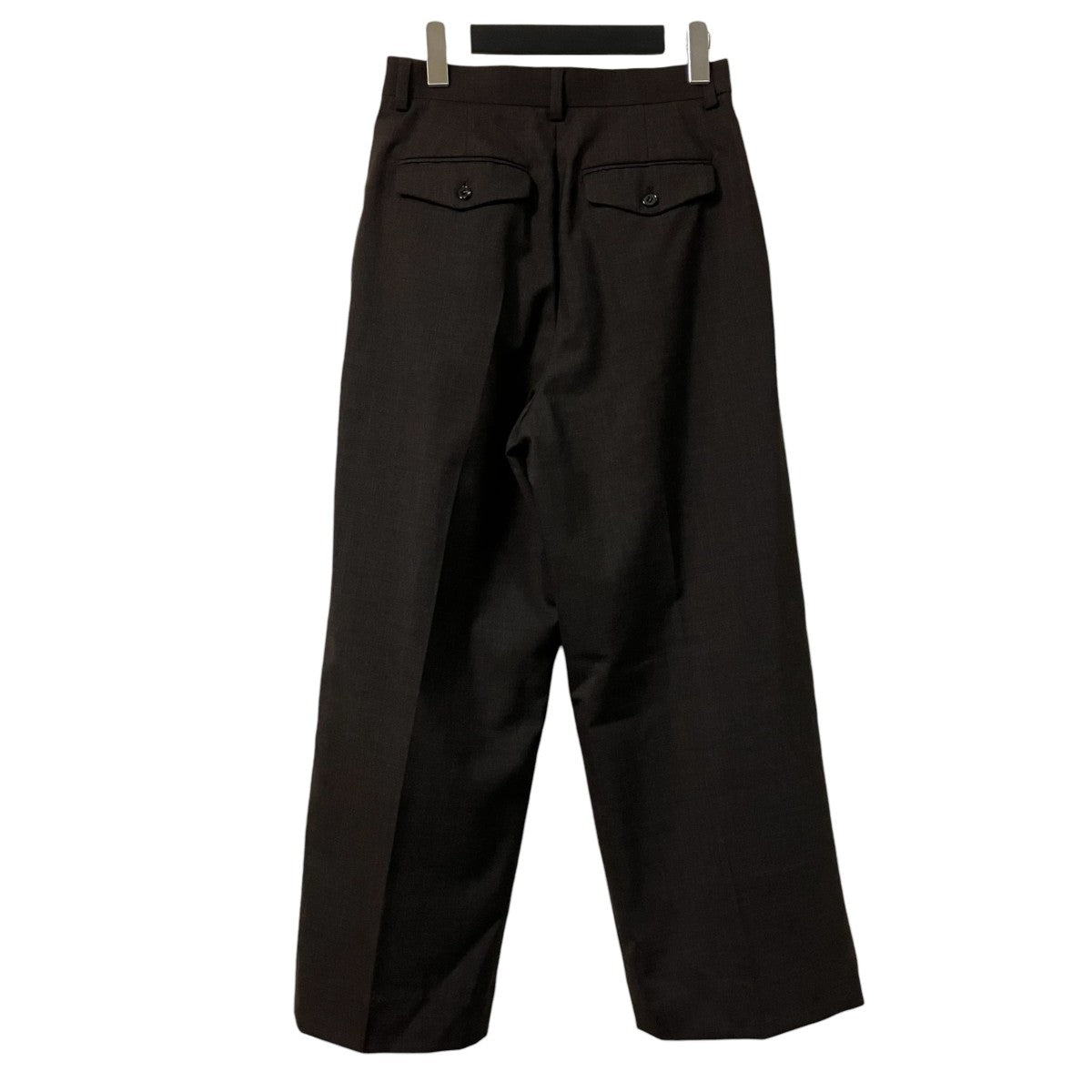 23SSWool tropical wide tapered slacksスラックス152202-122