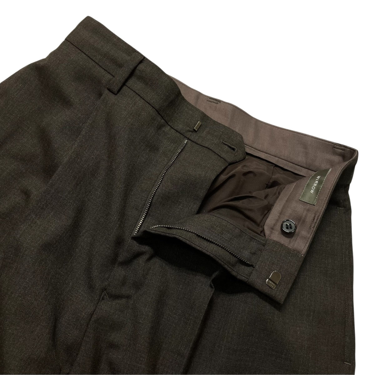23SSWool tropical wide tapered slacksスラックス152202-122